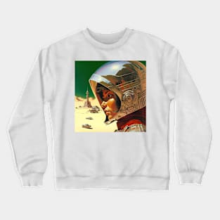 We Are Floating In Space - 106 - Sci-Fi Inspired Retro Artwork Crewneck Sweatshirt